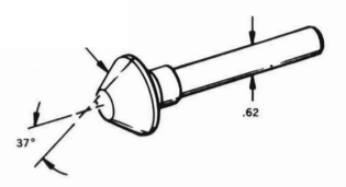 flare center tungsten carbide 37 1.625 2.0
