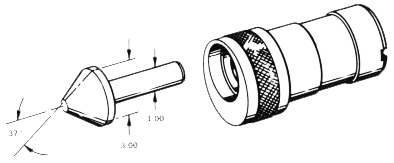 standard flaring center and head